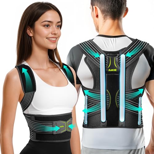 ClimeCo Certified Posture Corrector for Women and Men, Upgraded Back Brace with Enhanced Support, Shoulder Straightener