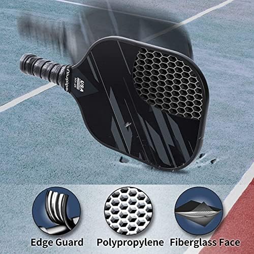 USAPA Approved Lightweight Pickleball Rackets for Casual Players | Durable Fiberglass Surface Picks with Polypropylene