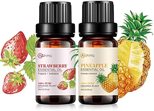 Sandalwood & Clary Sage Essential Oils for Aroma and Spa - 100% Pure Organic Natural Plant Oils, 2x10ML Sandalwood & C