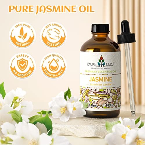 Evoke Occu Rose Essential Oil Jasmine Oil Ginger Essential Oil for Face and Body Skin Care | Evoke Occu Rose Essentia
