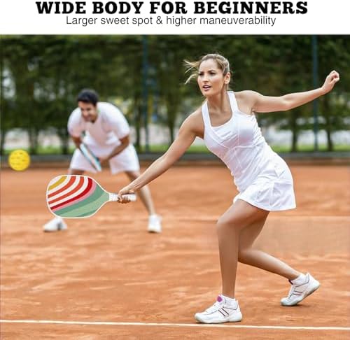 DULCE DOM USAPA Approved Fiberglass/Carbon Fiber Pickleball Paddles Set of 4 for Training | DULCE DOM 4 Indoor Outdoor