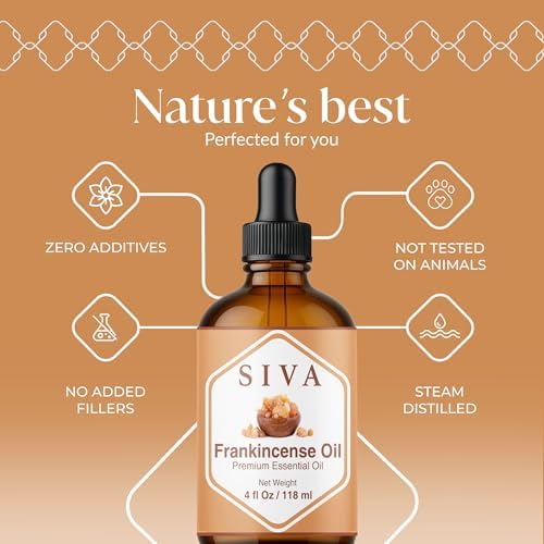 Siva Rosemary Essential Oil - 100% Natural Rosemary Oil – for Skin Care, Hair Care, Aromatherapy - 4 Fl Oz with Dropper