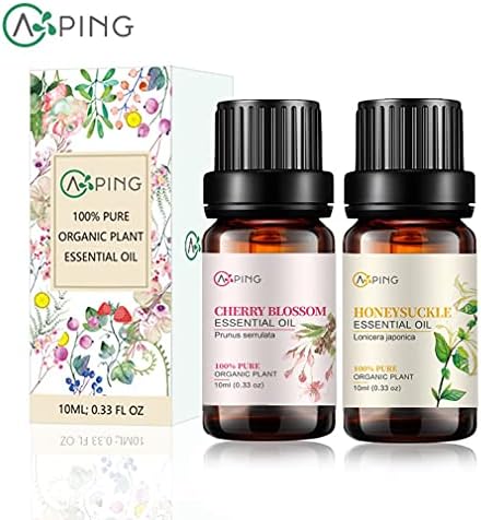 Sandalwood & Clary Sage Essential Oils for Aroma and Spa - 100% Pure Organic Natural Plant Oils, 2x10ML Sandalwood & C