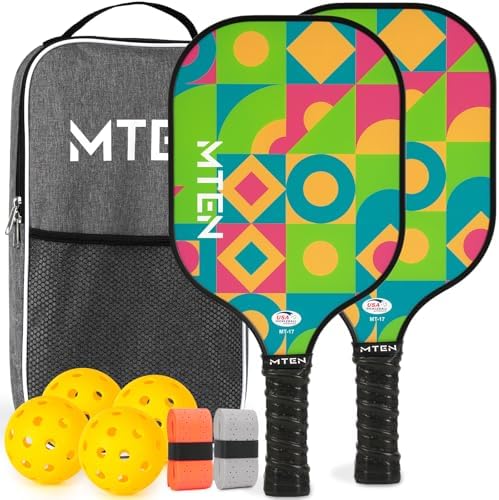USAPA Approved Fiberglass Surface Pickleball Set for Men and Women Global Recycled Standard