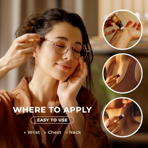 Gya Labs Frankincense & Somali Myrrh Essential Oil Roll On - Convenience - Camping Enthusiasts - Aromatherapy Relief, Cl