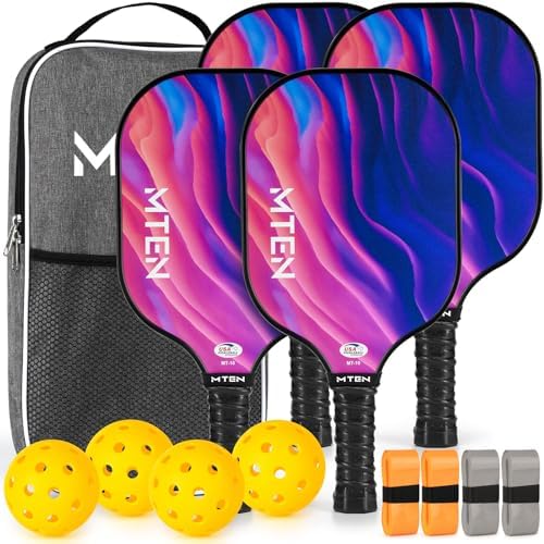 USAPA Approved Fiberglass Surface Pickleball Set for Men and Women Global Recycled Standard