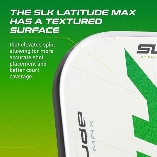 SLK Latitude & Nexus Pickleball Paddles: Graphite Face with SpinFlex Surface for Control and Power | REV-Core+ / SX4 Pol