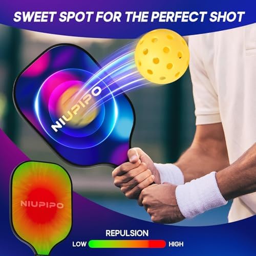 USAPA Approved Lightweight Pickleball Rackets for Casual Players | Durable Fiberglass Surface Picks with Polypropylene