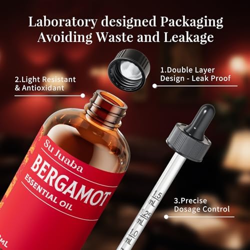 100% Pure Frankincense Essential Oil for Skin and Diffuser - SU JUABA 4 Fl Oz | SU JUABA Frankincense Essential Oil - P