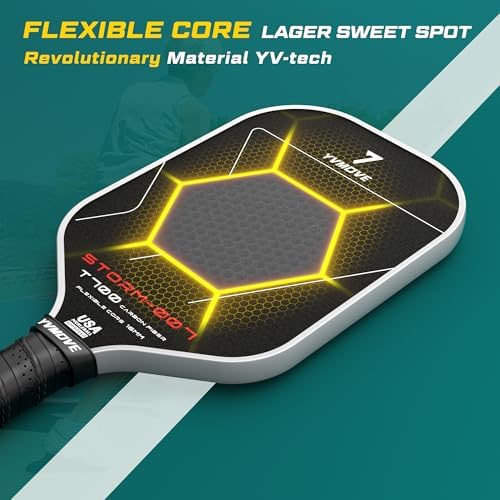 T700 Raw Carbon Fiber Pickleball Paddle for Ultimate Spin & Consistency USAPA ApprovedPremium Pickle Ball Racket with 16