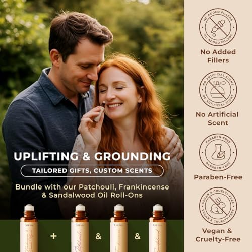 Gya Labs Frankincense & Somali Myrrh Essential Oil Roll On - Convenience - Camping Enthusiasts - Aromatherapy Relief, Cl