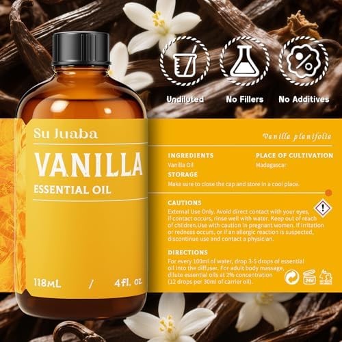 Sujuaba Sandalwood Oil for Diffuser and Skincare 4 Fl Oz - 100% Natural Aromatherapy Oil - Perfect for Relaxation and DI