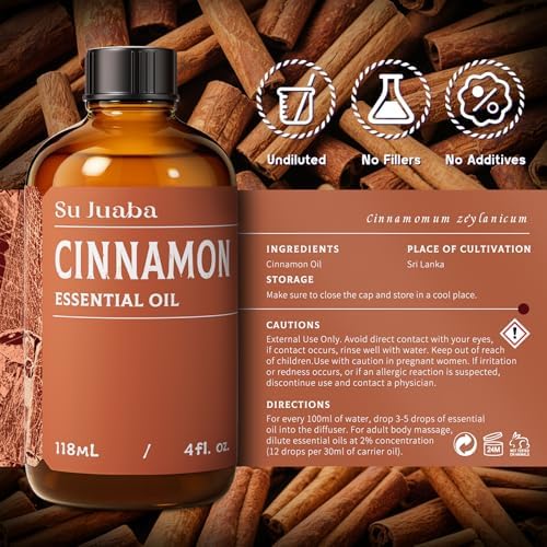 Sujuaba Sandalwood Oil for Diffuser and Skincare 4 Fl Oz - 100% Natural Aromatherapy Oil - Perfect for Relaxation and DI