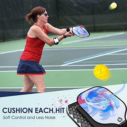 USAPA Approved Lightweight Pickleball Rackets for Casual Players | Durable Fiberglass Surface Picks with Polypropylene