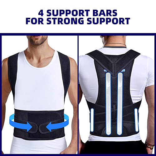 Upgraded Posture Corrector Back Brace for Men and Women | New Version Lumbar Support Back Brace for Posture Improving a