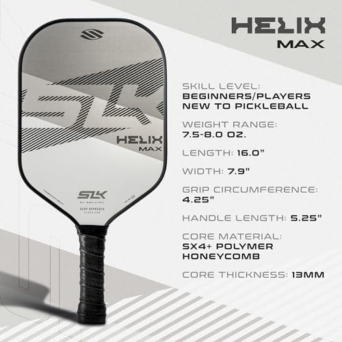 Thermoformed Carbon Fiber Pickleball Paddles for Unmatched Control | Selkirk Sport SLK Helix Pro Pickleball Paddle | Se