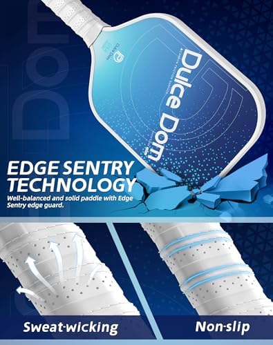 DULCE DOM USAPA Approved Fiberglass/Carbon Fiber Pickleball Paddles Set of 4 for Training | DULCE DOM 4 Indoor Outdoor