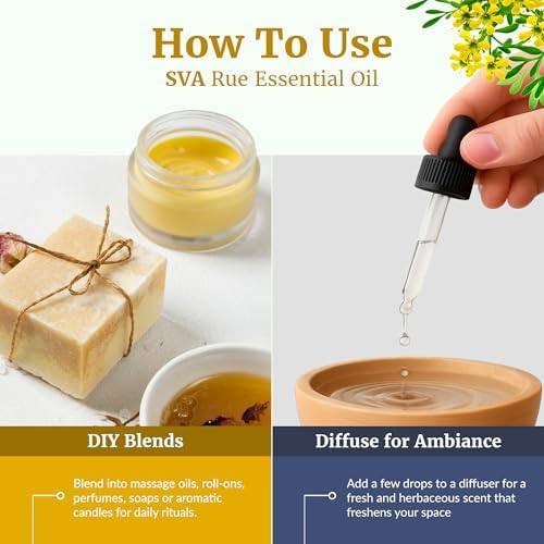 SVA Frankincense Essential Oil - 100% Natural Boswellia Carterii Oil for Aromatherapy and Skin Care - 1 Fl Oz with Dropp