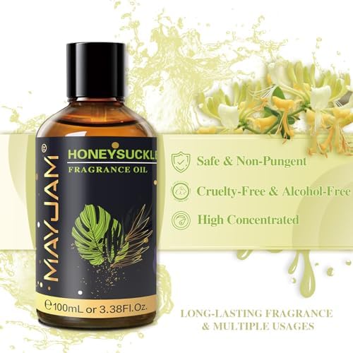 MAYJAM Sandalwood Essential Oil - Pure Fragrance Oil for Diffuser and Soap Candle Making, Ideal for Home and Office, 10