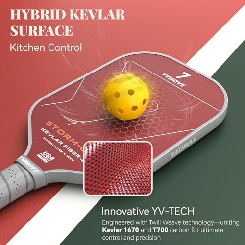 T700 Raw Carbon Fiber Pickleball Paddle for Ultimate Spin & Consistency USAPA ApprovedPremium Pickle Ball Racket with 16