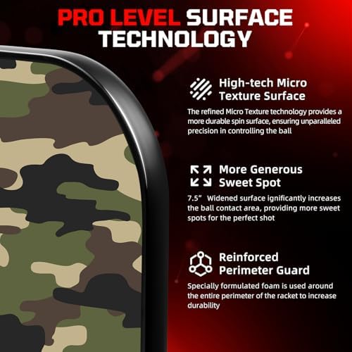 BAGAIL USAPA Approved Pickleball Paddles Set for Traction and Stability | Lightweight BAGAIL Pickleball Rackets with 4