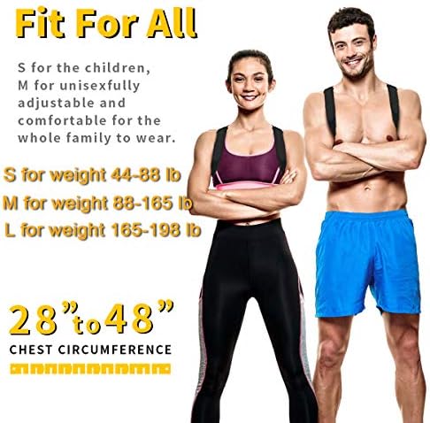 Posture Corrector for All Ages: Men, Women & Children | Adjustable Clavicle Support | Effective Upper Back Brace for Tho