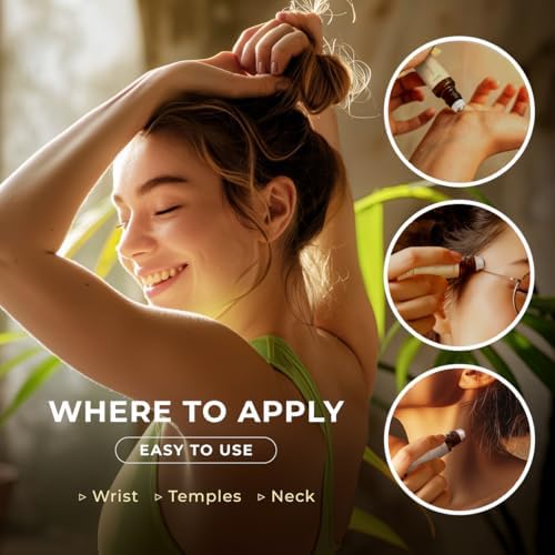 Gya Labs Frankincense & Somali Myrrh Essential Oil Roll On - Convenience - Camping Enthusiasts - Aromatherapy Relief, Cl