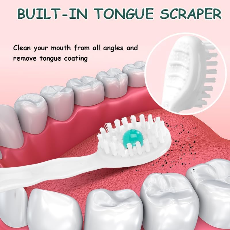 Disposable Mini Toothbrushes with Toothpaste for Travel and On-the-go Use | Portable Peppermint Prepasted Toothbrushes