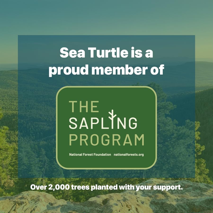 Plant-Based Bristles Soft Bamboo Toothbrushes for Sea Turtles Preservation (10 Pack) | Individually Sealed Sea Turtle F