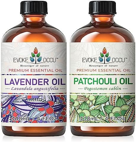 EVOKE OCCU Pure Patchouli Essential Oil for Skin Fragrance - 4 FL Oz EVOKE OCCU Patchouli Essential Oil for Diffuser a