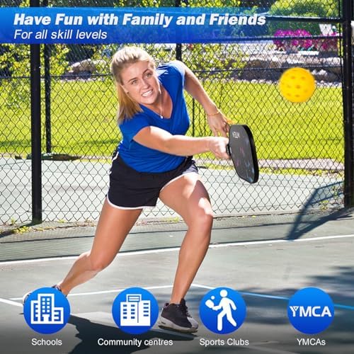 USAPA Approved Fiberglass Surface Pickleball Set for Men and Women Global Recycled Standard