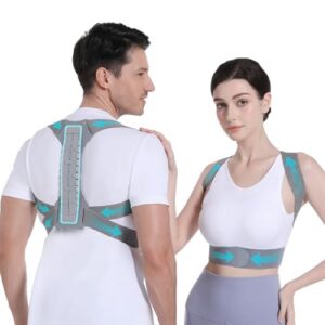 OFIR Adjustable & Breathable Upper Back Brace for Women & Men | OFIR Posture Corrector Back Straightener for Men, Impro