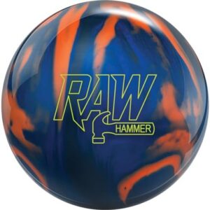 Hammer Raw Blue/Black/Orange Bowling Ball - Professional Grade Bowling Ball for Adult Enthusiasts - HighStrike Bowling
