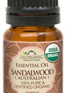 US Organic 100% Pure Sandalwood Essential Oil, USDA Certified Organic, Premium Quality US Organic 100% Pure Sandalwood E