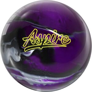 MOTIV Aspire Purple/Silver/Black Bowling Ball for Beginner Bowlers in 10 Pounds | MOTIV Aspire Silver/Black Bowling Bal