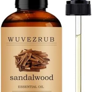 Sandalwood Essential Oils 60ML, Pure Sandalwood Essential Oil for Aromatherapy Diffuser - Relaxing Fragrance, Stress Rel
