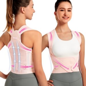 Posture Corrector Back Brace for Women - Full Back Support and Adjustable Shoulder Straightener (Large) Posture Correc
