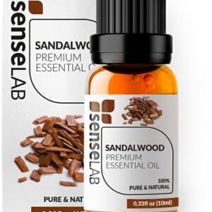Sandalwood Essential Oil for Aromatherapy Diffuser - 100% Pure Extract Therapeutic Grade - Wellness and Relaxation - 10