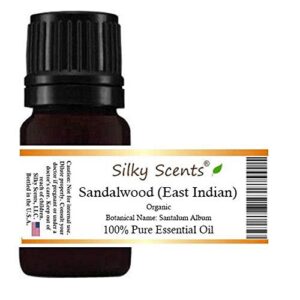 Organic Sandalwood Essential Oil (East Indian) - 100% Pure & Natural, 10 ML