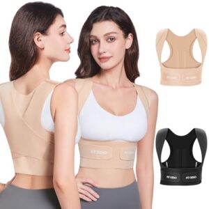 Fit Geno Invisilite Posture Corrector for Women: Invisible Lightweight Back Brace for Neck, Shoulder & Upper Back Pain R