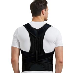Adjustable Back Brace for Men and Women: Scoliosis and Hunchback Correction, Spine Support, Back Pain Relief