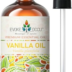 EVOKE OCCU Vanilla Essential Oil for Home Office Relaxation - 4 Fl Oz
