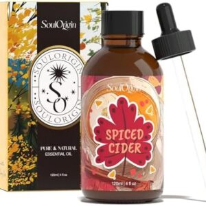 Autumn Spiced Cider Essential Oil for Aromatherapy and Gifts for Women 120ml (4 Fl Oz) Autumn Spiced Cider Essential Oil