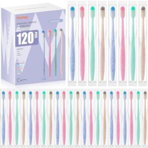 120-Pack Disposable Toothbrushes for Adults and Kids - Soft Bristle, Individually Wrapped, Perfect for Hotels and Homes