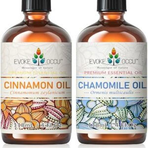 EVOKE OCCU Cinnamon Essential Oil and Chamomile Essential Oil for Stress Relief - Perfect for Busy Professionals - Relax