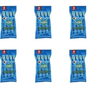 Crest Scope Mini Brushes Disposable Toothbrushes with Toothpaste and Pick for Travel [Amazon-developed Certification]Min