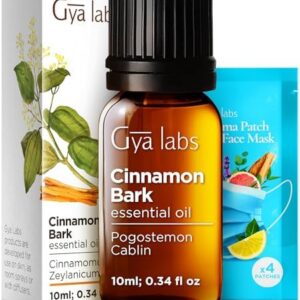 Gya Labs Cinnamon Bark Essential Oil - USDA Organic - for Hair, Skin & Diffuser - Aromatherapy & DIY Scent - 0.34 Fl Oz