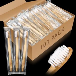Sliner Bamboo Prepasted Toothbrush 100 Packs for The Homeless Homeless Oral Hygiene Gift Set Classic Color