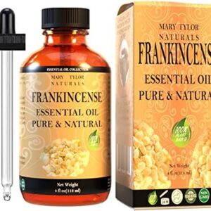 Mary Tylor Naturals Frankincense Essential Oil (4 oz) Premium Therapeutic Grade Pure and Natural for Aromatherapy Diffus