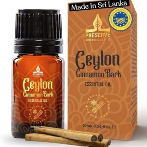 pure ceylon cinnamon bark essential oil gi certified therapeutical grade for diffuser food grade 10ml